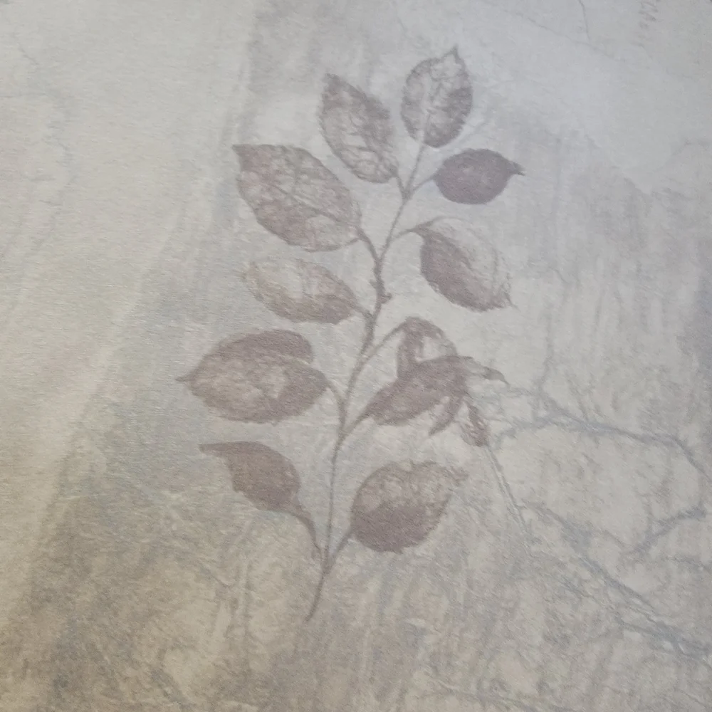 Wallpaper Botanical Leaves with Gold - Lodge Cabin
